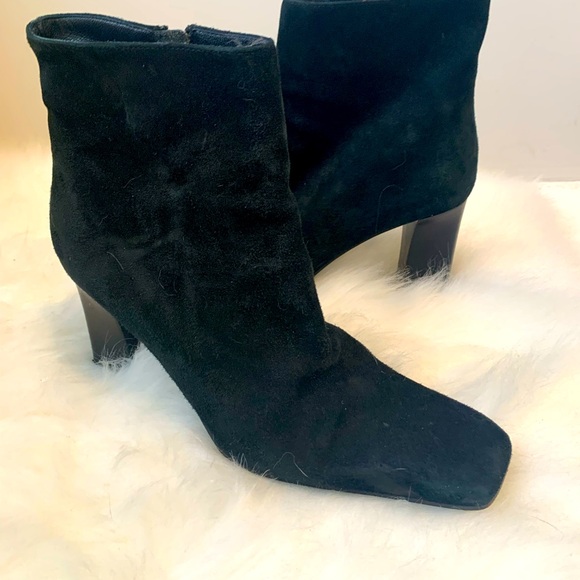 VIA SPIGA — GORGEOUS BLACK SUEDE HEELED ANKLE BOOTS SIZE 5 MADE IN ITALY 🇮🇹 - Picture 2 of 7